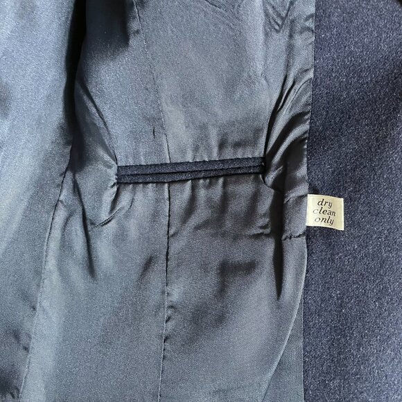 Vintage Pendleton 100% Virgin Wool Navy Blue Heritage Blazer Women’s Size Small - Picture 9 of 11